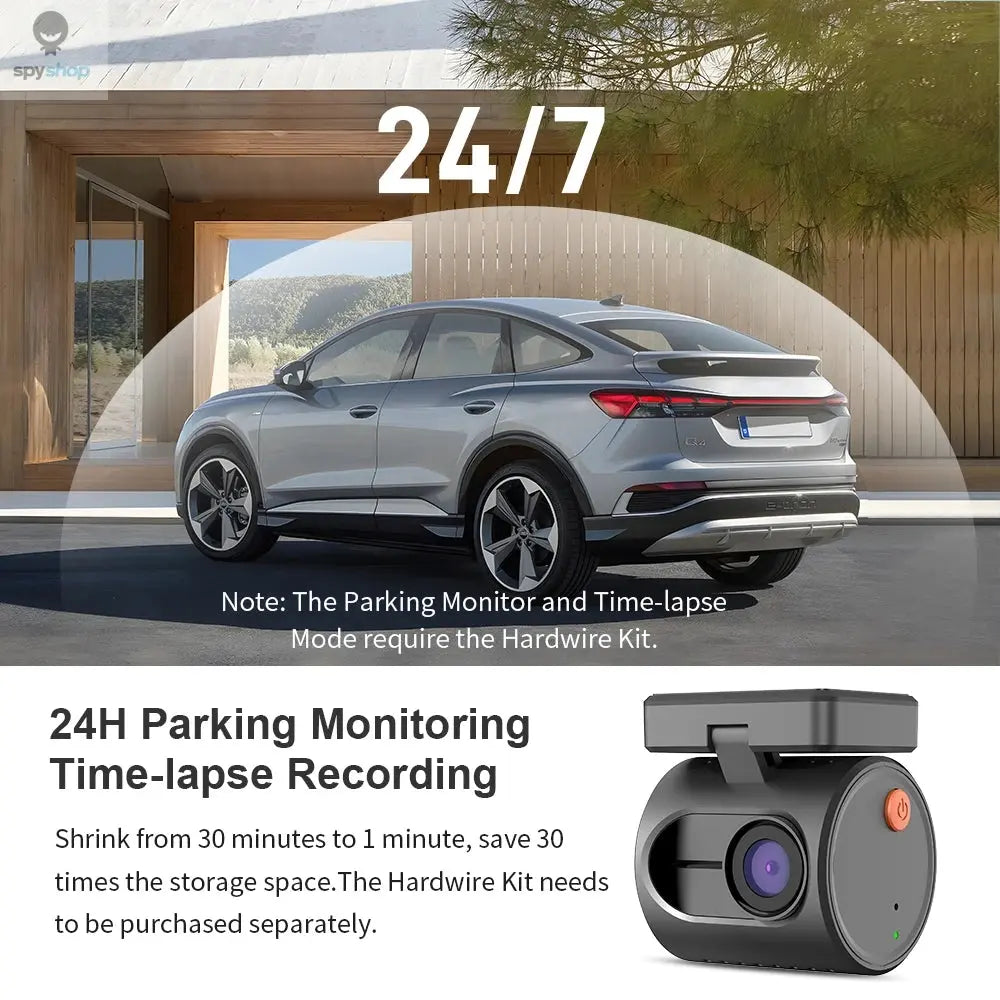 2K Dash Camera For Cars DVR KAWA Dash Cam MINI 3 Video Recorder Emergency Voice Control Night Vision WiFi APP Monitor Dashcam Spy-shop.com
