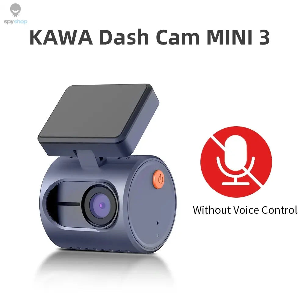 2K Dash Camera For Cars DVR KAWA Dash Cam MINI 3 Video Recorder Emergency Voice Control Night Vision WiFi APP Monitor Dashcam Spy-shop.com