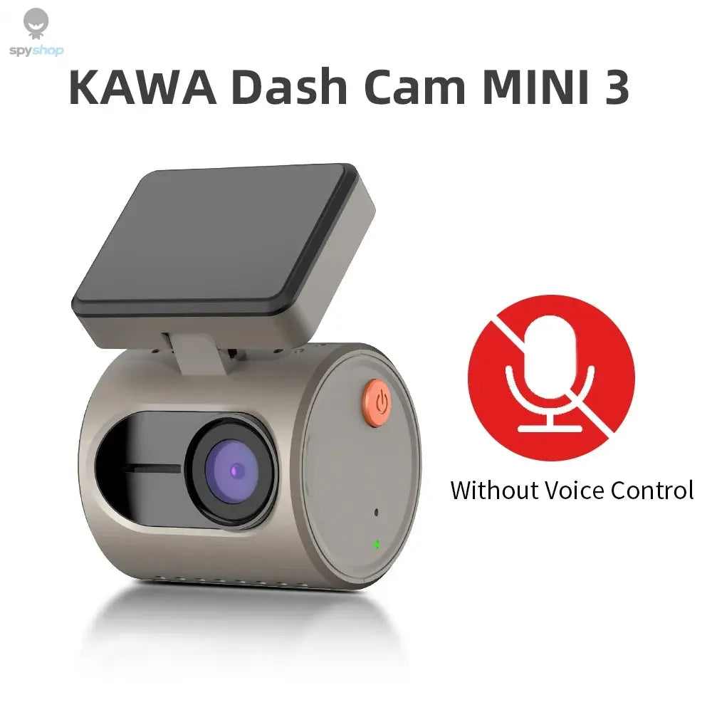 2K Dash Camera For Cars DVR KAWA Dash Cam MINI 3 Video Recorder Emergency Voice Control Night Vision WiFi APP Monitor Dashcam Spy-shop.com