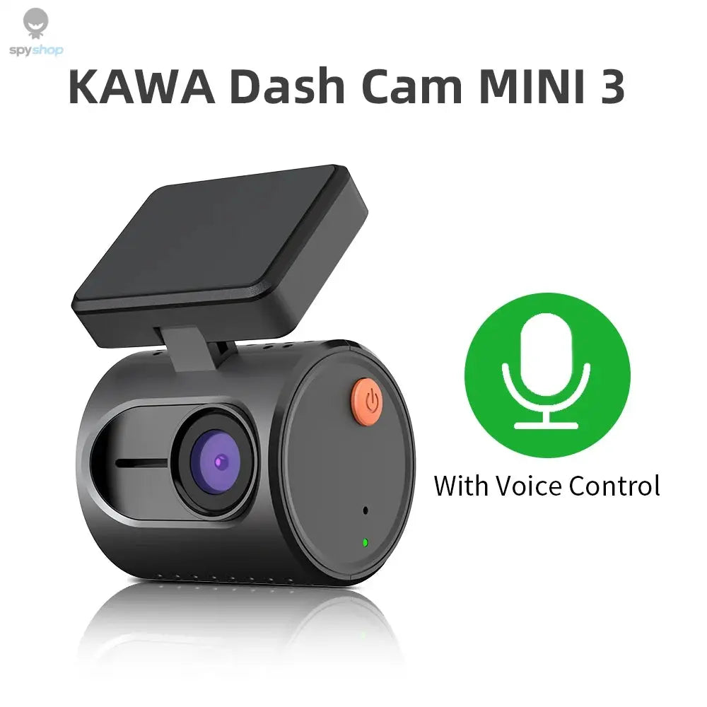 2K Dash Camera For Cars DVR KAWA Dash Cam MINI 3 Video Recorder Emergency Voice Control Night Vision WiFi APP Monitor Dashcam Spy-shop.com