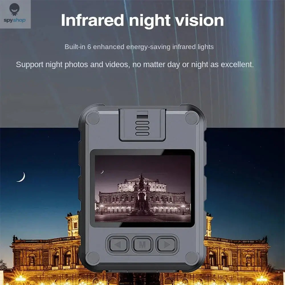 2K Wifi Hotspot Body Camera Law Enforcement Recorder DVR IR Night Vision Wearable Cam Bike Motorcycle Waterproof Mini Camcorders 