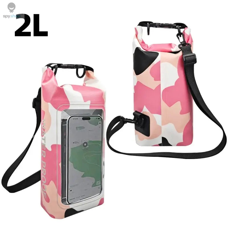 2L Dry Bag Touch Screen Waterproof Bags For Trekking Drifting Rafting Surfing kayak Outdoor Sports Bags Camping Equipment XA394Q 