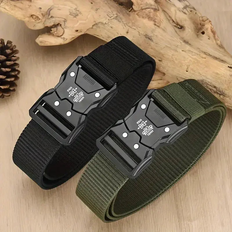 2PC Tactical Waist Belt - Durable Automatic Buckle, Perfect for Outdoor Adventures, Unisex Accessories for Men and Women Spy-shop.com
