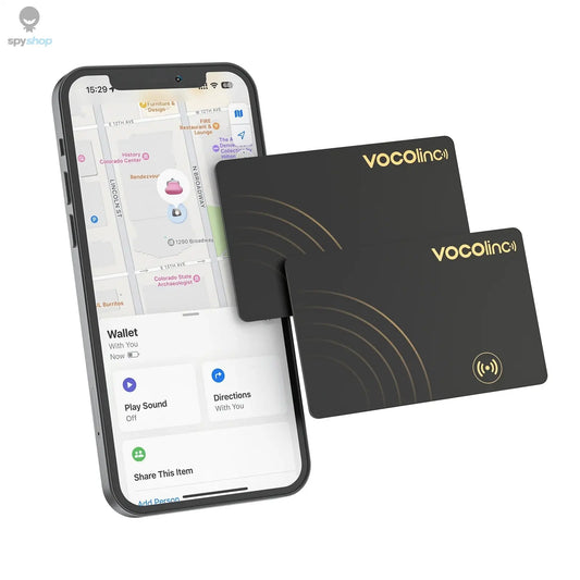 2Pcs VOCOlinc Wallet Tracker Card, GPS Locator Smart Tag, Find My (IOS Only), Key Finder Bluetooth Tracker, No Charging Required Spy-shop.com