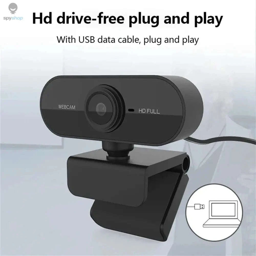 2K 1080P HD Webcam – Dual Microphones, Autofocus, Privacy Cover-1080P