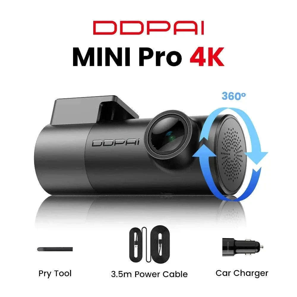 2K 1440P Dash Camera WiFi DVR 121° FOV Night Vision Voice Control Parking Monitor-MINI Pro 3K / China Mainland