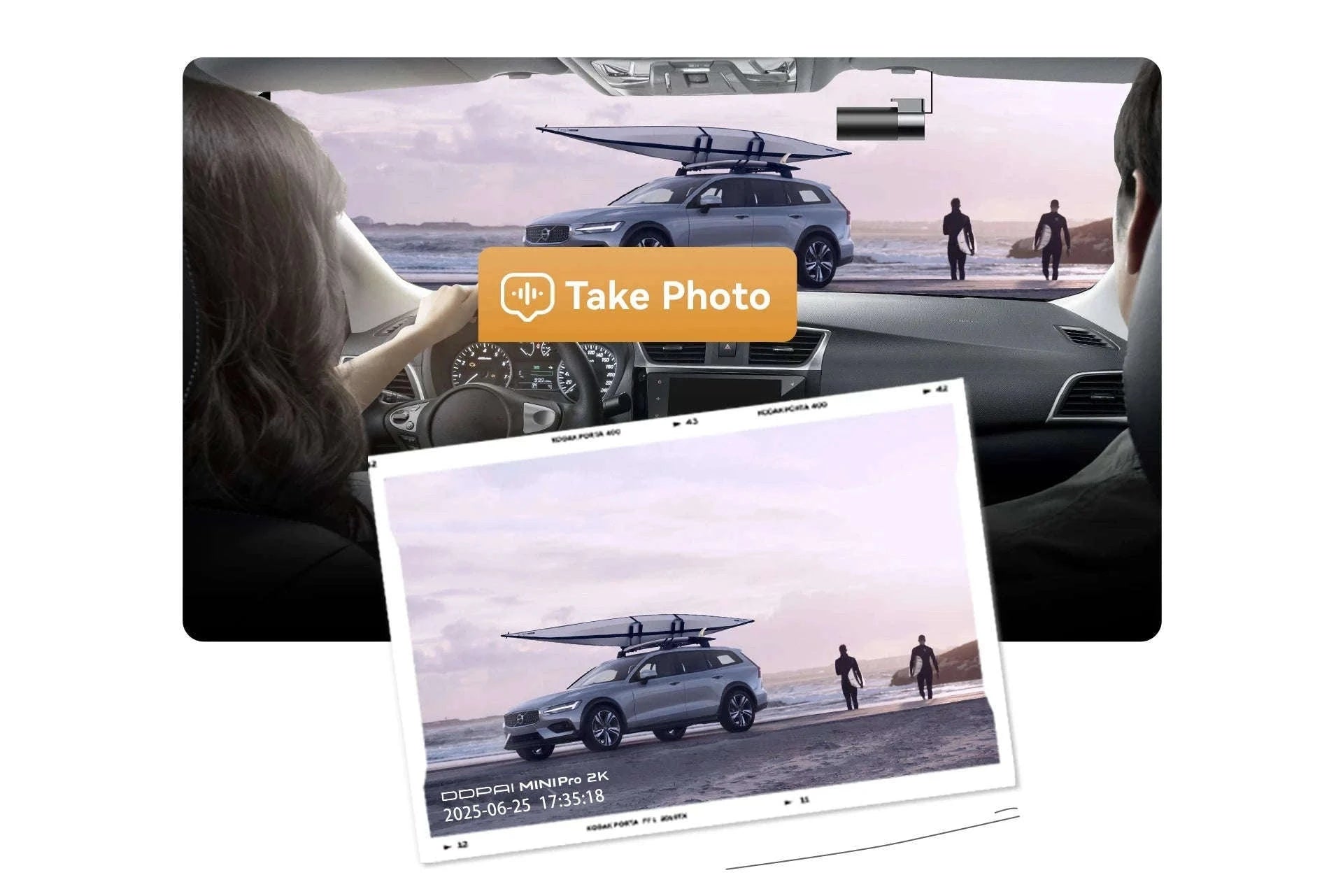 2K 1440P Dash Camera WiFi DVR 121° FOV Night Vision Voice Control Parking Monitor-MINI Pro 3K / China Mainland