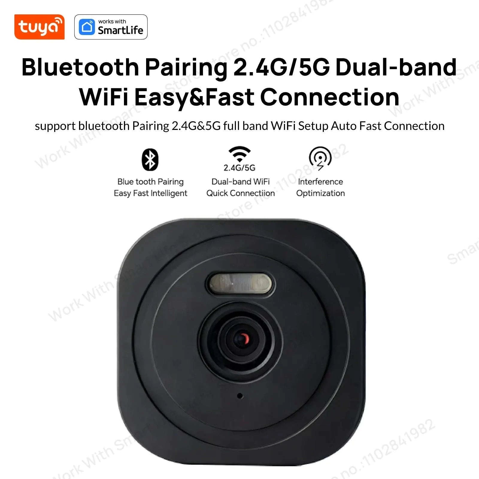 2K 3MP Window Security Camera with Color Night Vision & Dual WiFi-3MP 2.4G5G 1 Pack / China Mainland