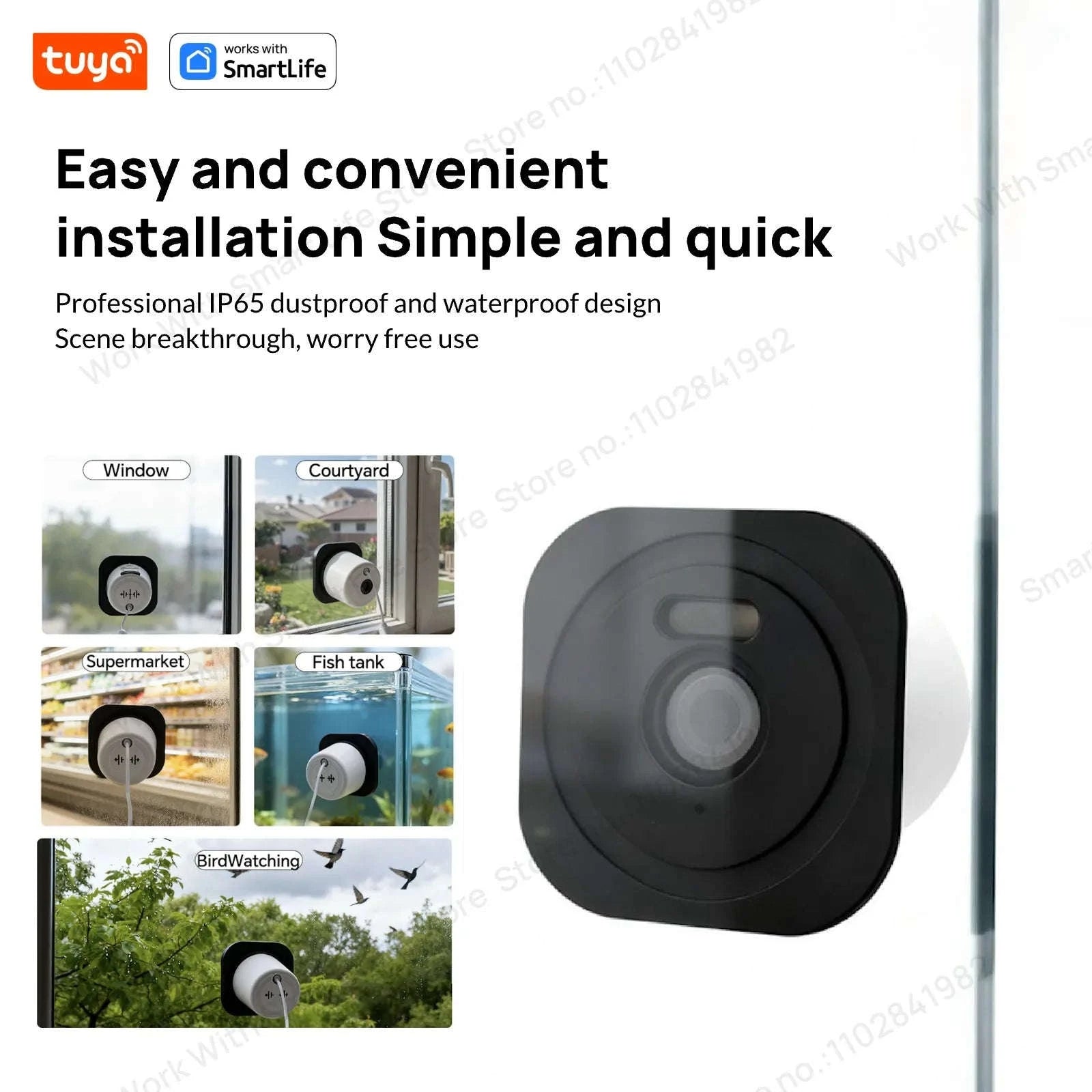 2K 3MP Window Security Camera with Color Night Vision & Dual WiFi-3MP 2.4G5G 1 Pack / China Mainland