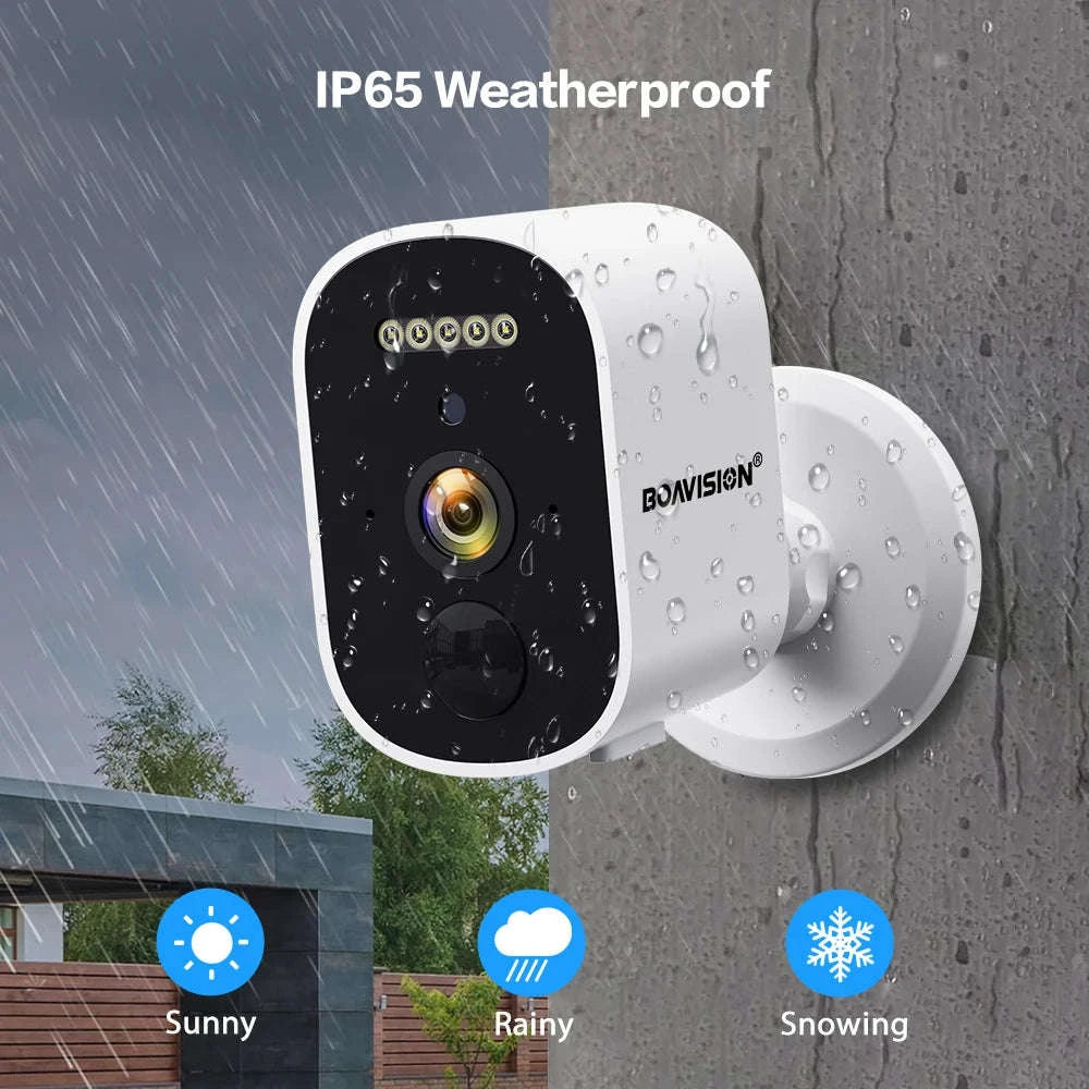 2K 3MP Wireless Solar Security Camera with Battery and Night Vision-2K Solar Panel Cam / United States