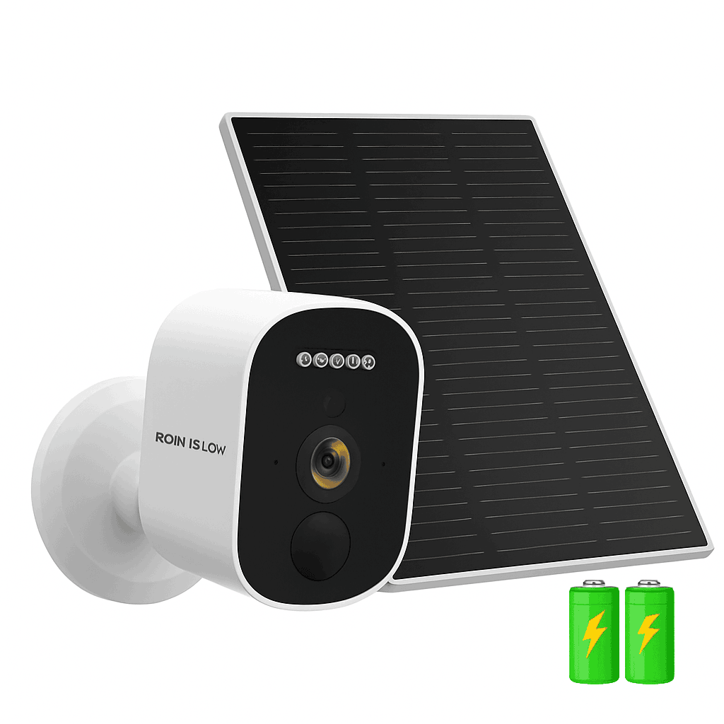 2K 3MP Wireless Solar Security Camera with Battery and Night Vision-2K Solar Panel Cam / United States
