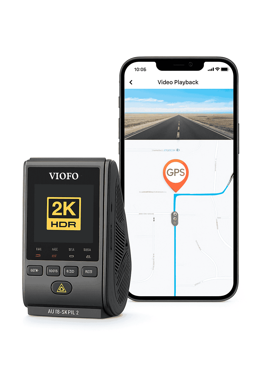 2K 60FPS Mini Dash Cam with GPS, Wi‑Fi, Voice Control and Parking Mode-Package E / China Mainland / NO Card