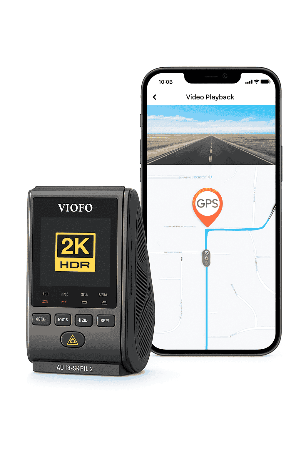 2K 60FPS Mini Dash Cam with GPS, Wi‑Fi, Voice Control and Parking Mode-Package E / China Mainland / NO Card