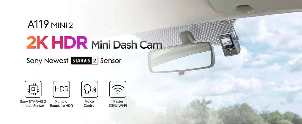 2K 60FPS Mini Dash Cam with GPS, Wi‑Fi, Voice Control and Parking Mode-Package E / China Mainland / NO Card