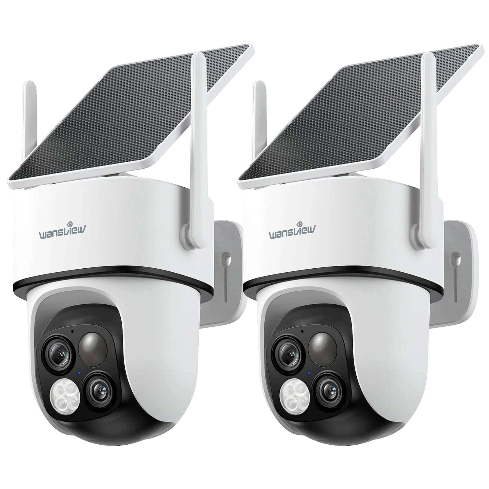 2K Dual Lens Solar Wireless Outdoor PTZ Security Camera-4PCS / Germany
