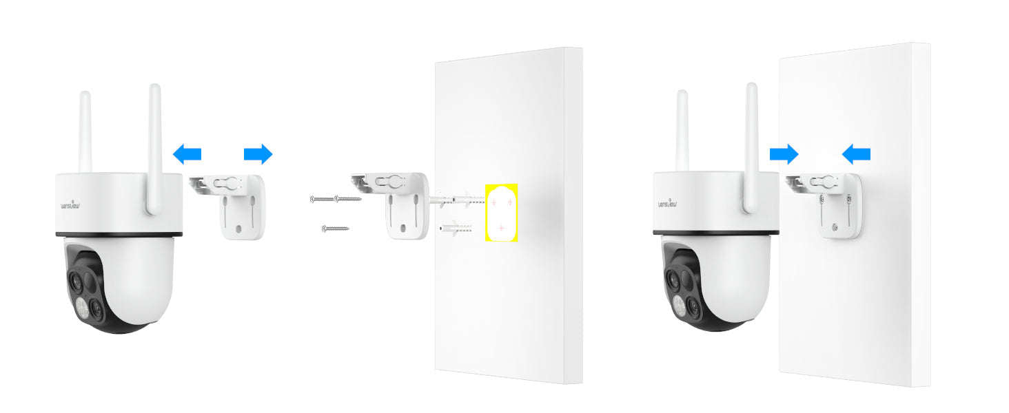 2K Dual Lens Solar Wireless Outdoor PTZ Security Camera-4PCS / Germany