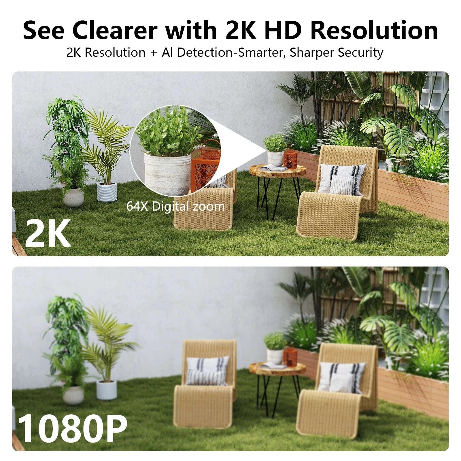 2K Dual Lens Solar Wireless Outdoor PTZ Security Camera-4PCS / Germany
