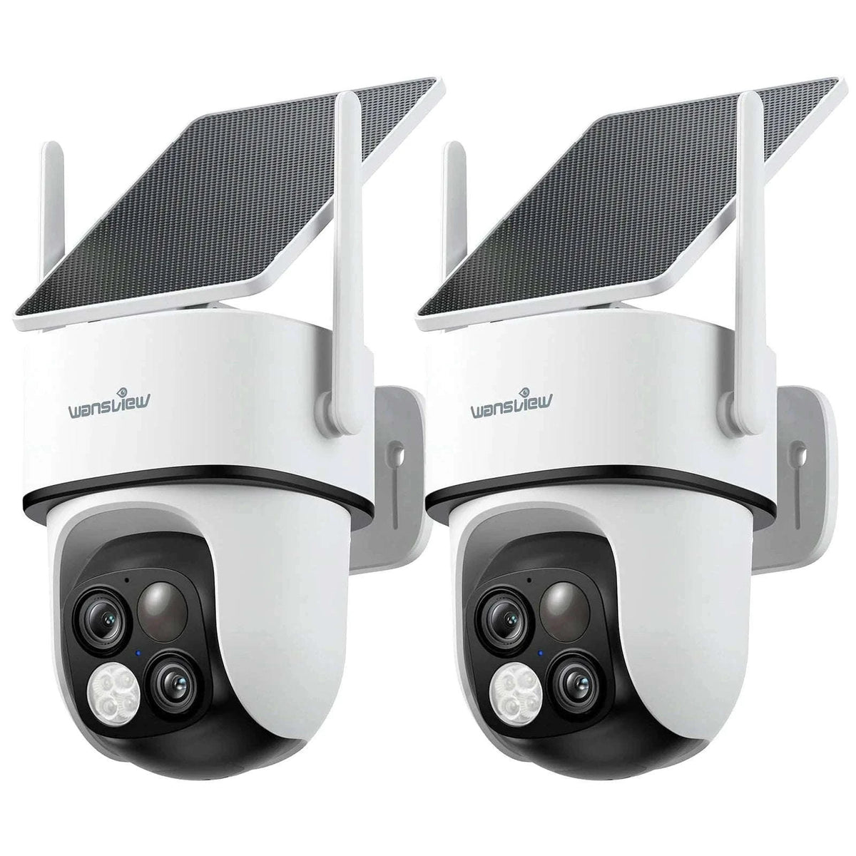 2K Dual Lens Solar Wireless Outdoor PTZ Security Camera-4PCS / Germany