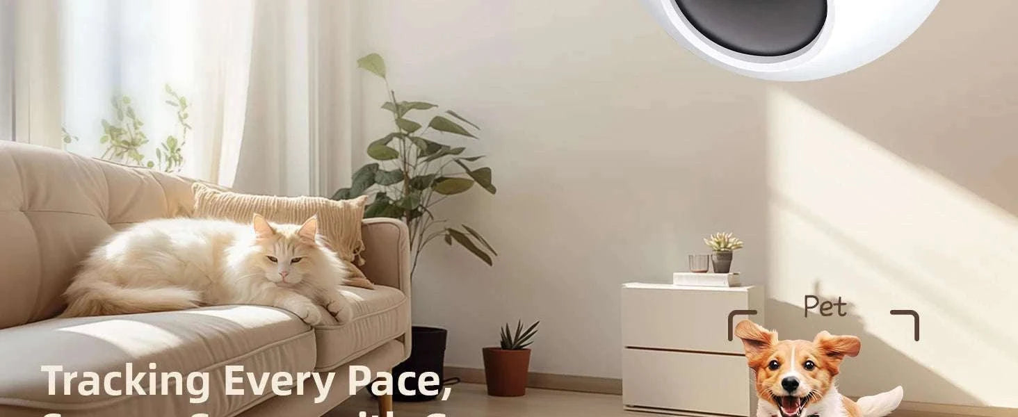 2K Indoor Security Camera 360° PTZ with App, Night Vision & Talk-USB / japan