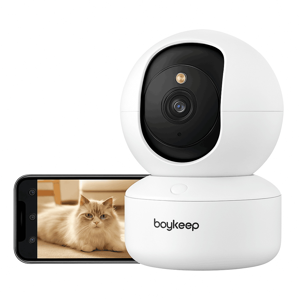 2K Indoor Security Camera with 360° Pan & Tilt and Two-Way Audio-United States / US Plug