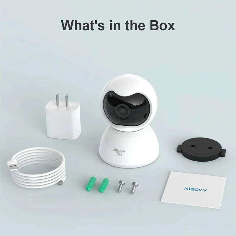 2K Indoor WiFi Security Camera 360° Tracking & Night Vision-US Plug