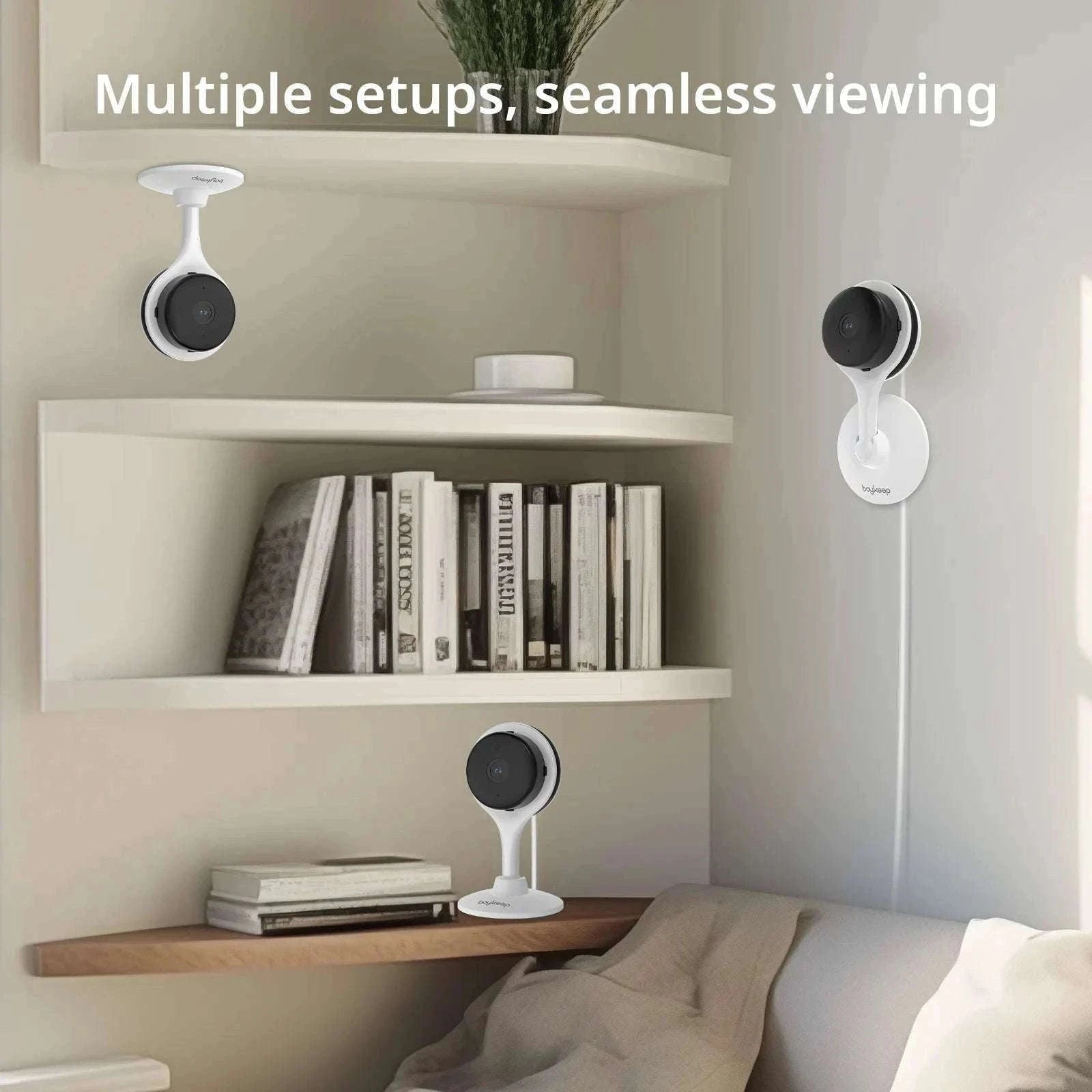 2K Indoor WiFi Security Camera with 2-Way Audio & Motion Detection-US Plug