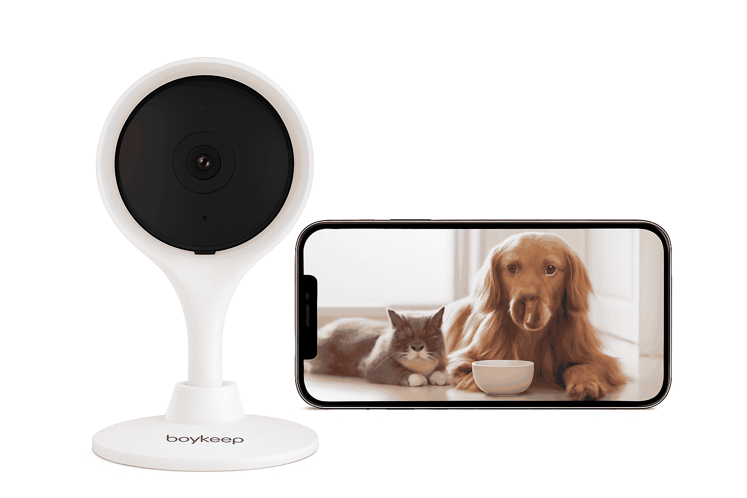 2K Indoor WiFi Security Camera with 2-Way Audio & Motion Detection-US Plug