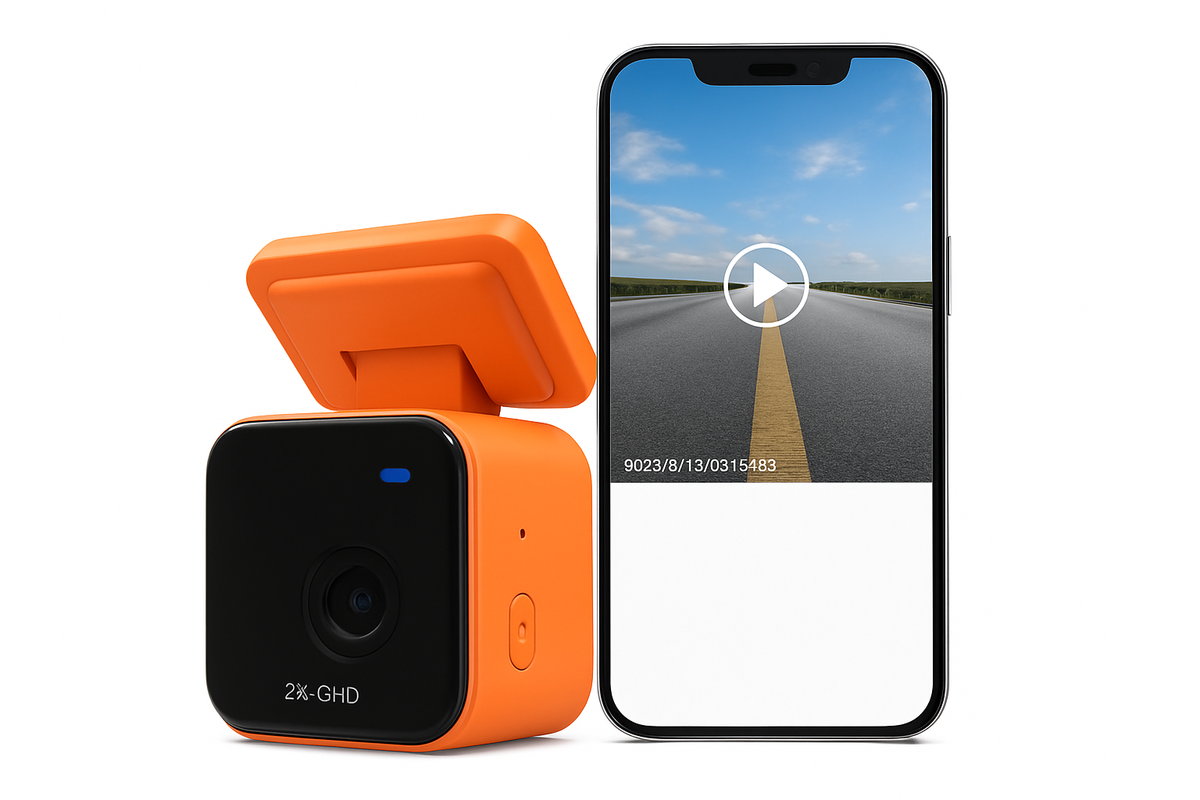 Mini skriti 2K dash cam z WiFi aplikacijo in 24-urnim parking nadzorom