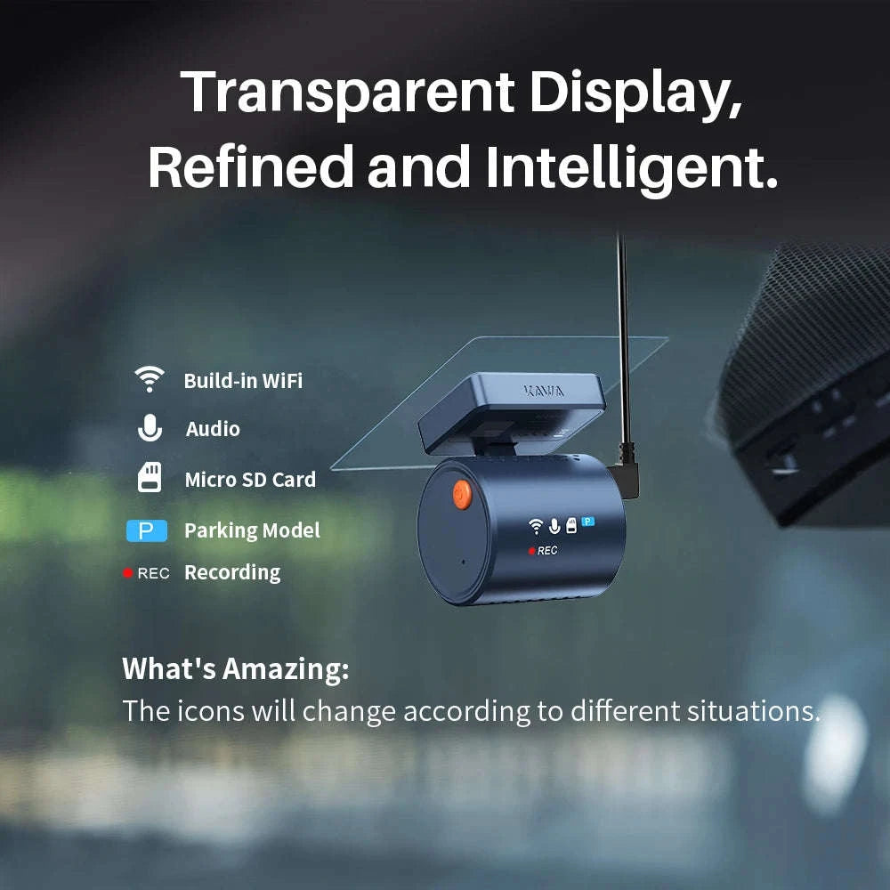 2K Mini Dash Cam with WiFi, Voice Control and Parking Monitor-MINI3 Pro / 32G