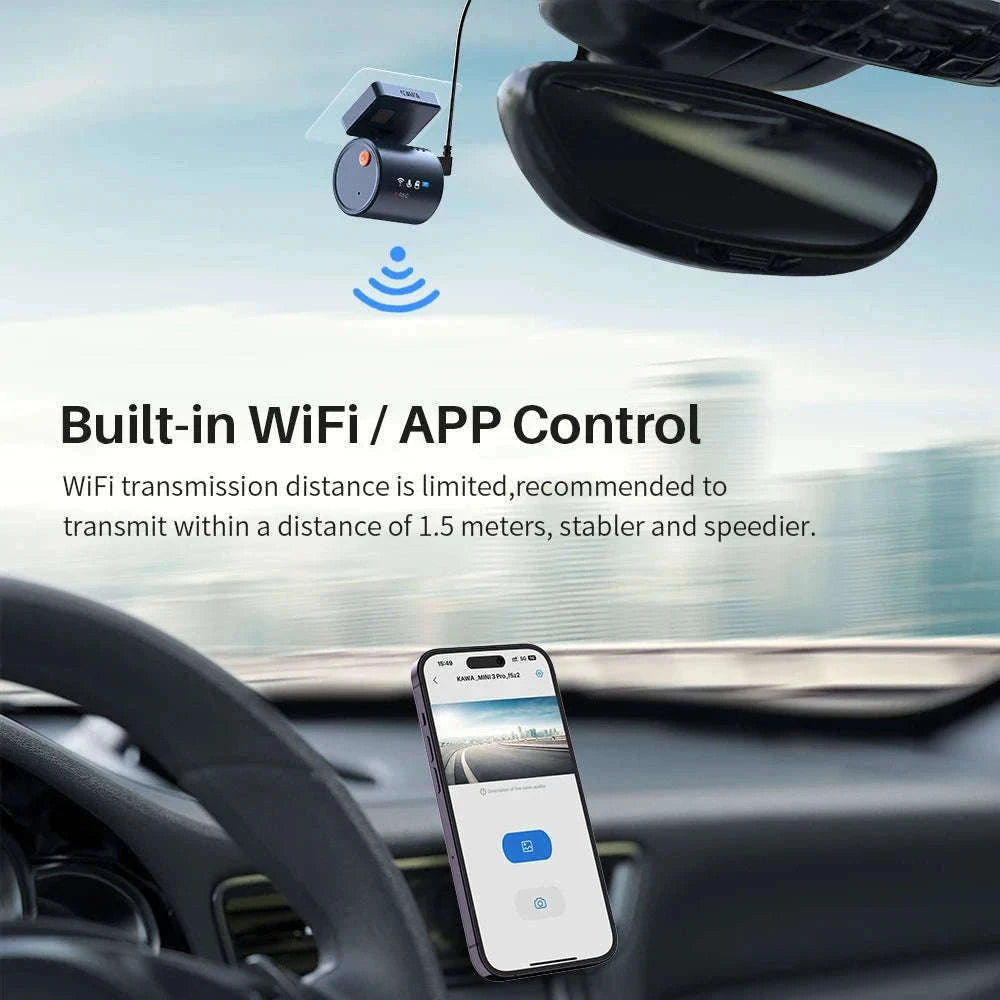 2K Mini Dash Cam with WiFi, Voice Control and Parking Monitor-MINI3 Pro / 32G