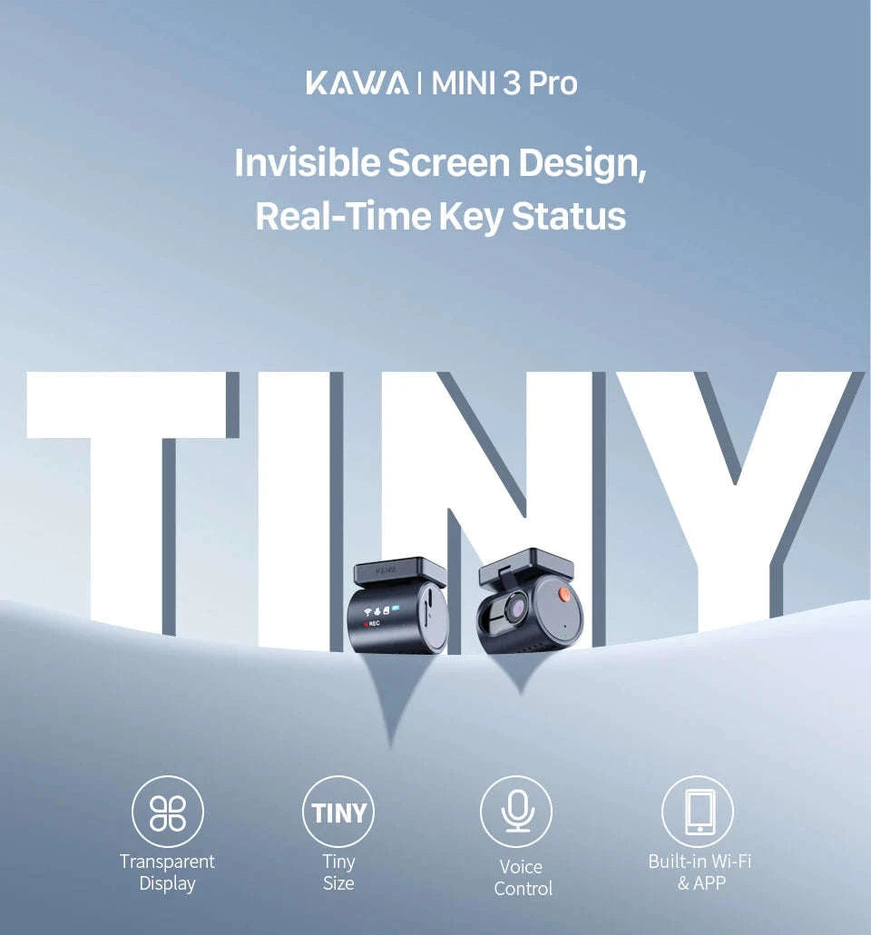 2K Mini Dash Cam with WiFi, Voice Control and Parking Monitor-MINI3 Pro / 32G