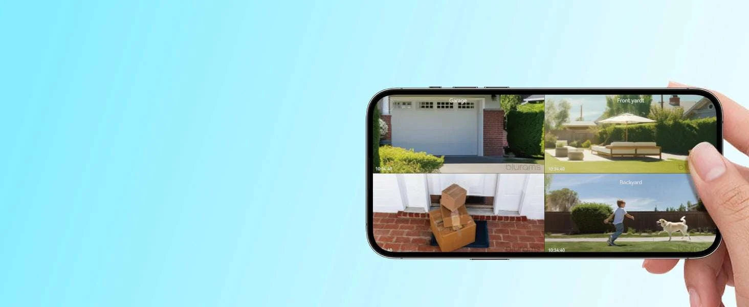 2K Outdoor Security Camera 360° PTZ with Color Night Vision-EU Plug