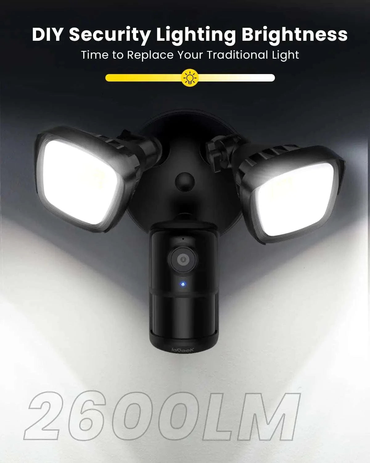2K Outdoor Security Camera with Motion Sensor, Siren & Night Vision-United States