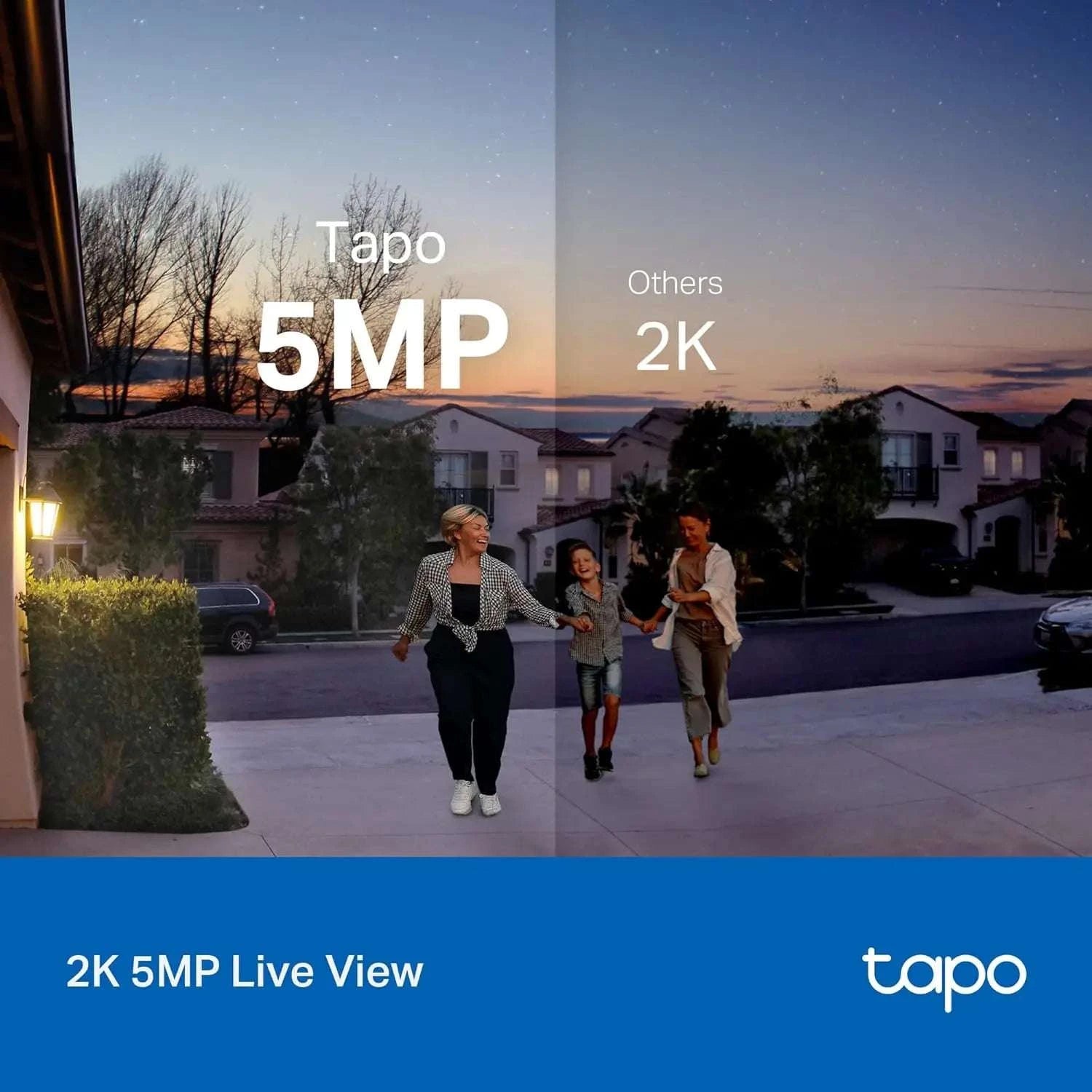 2K Smart Video Doorbell with 180° View, AI Detection & Night Color-United States