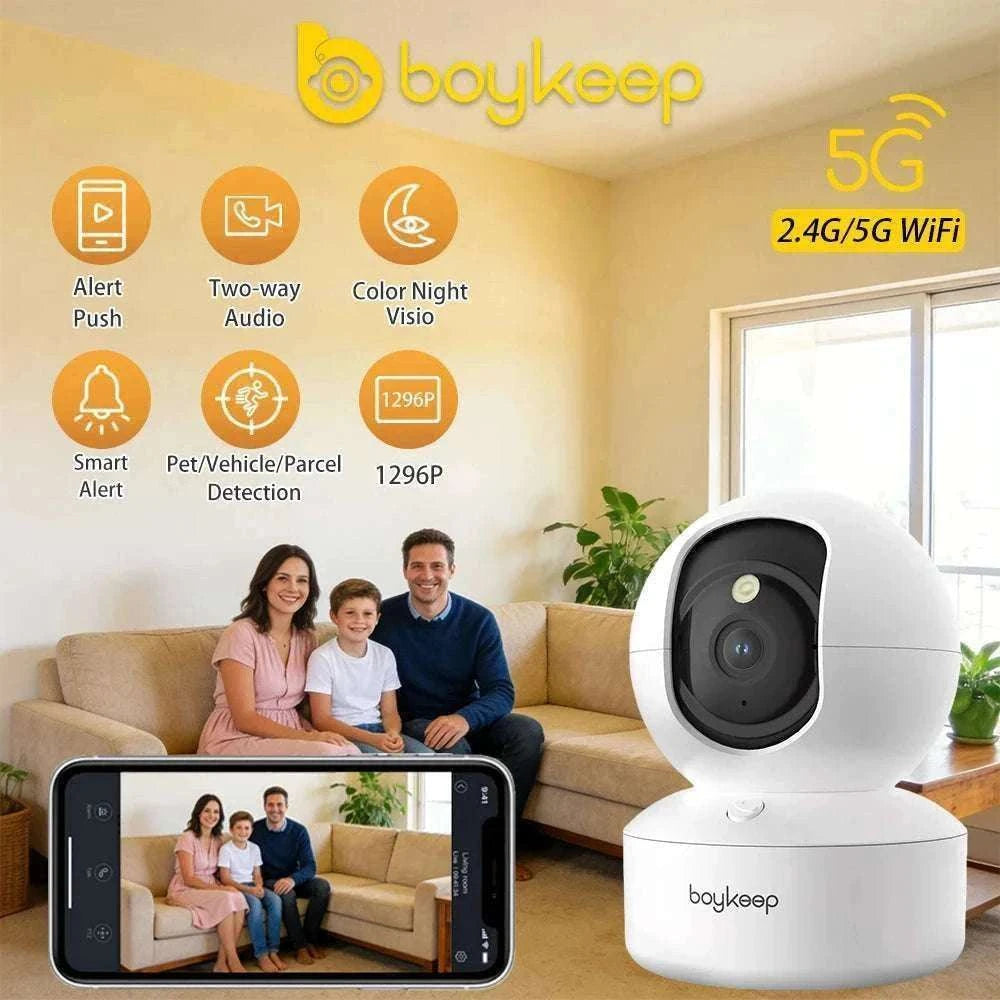 2K Smart WiFi Indoor Security Camera 360° PTZ Night Vision-USB / GERMANY