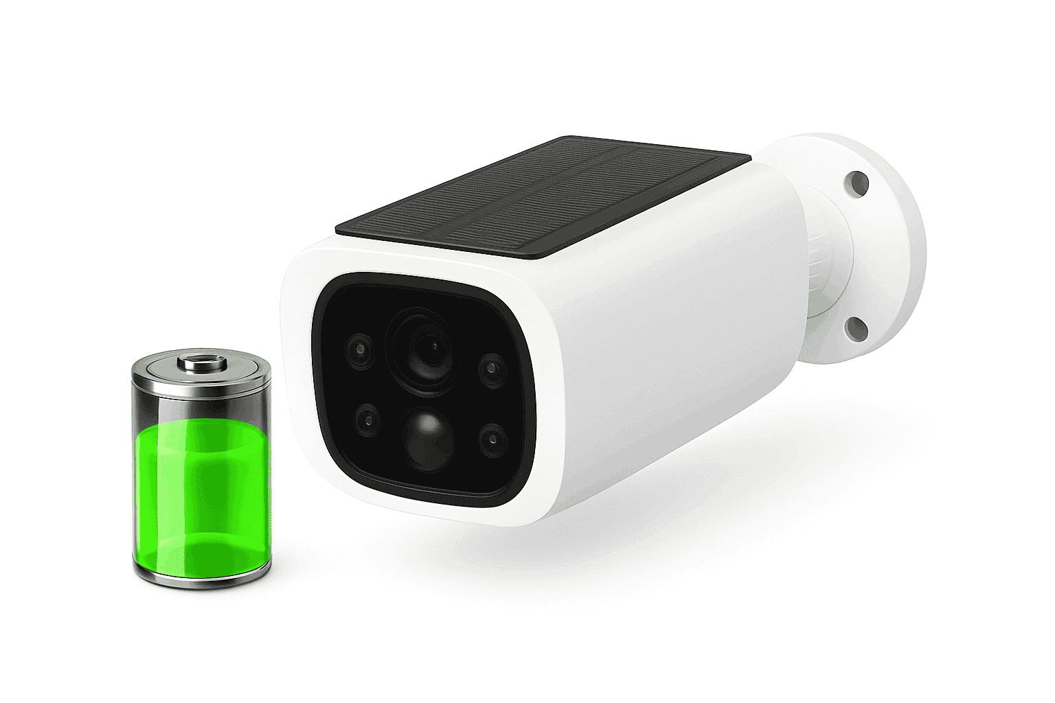 2K Solar Security Camera Wireless Outdoor with Night Vision & Audio-1PC 2K Solar Camera / China Mainland