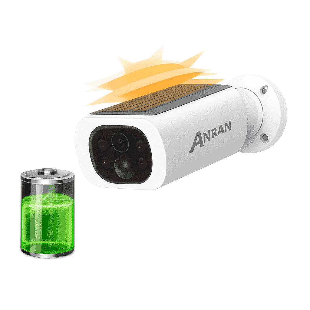 2K Solar Security Camera Wireless Outdoor with Night Vision & Audio-1PC 2K Solar Camera / China Mainland