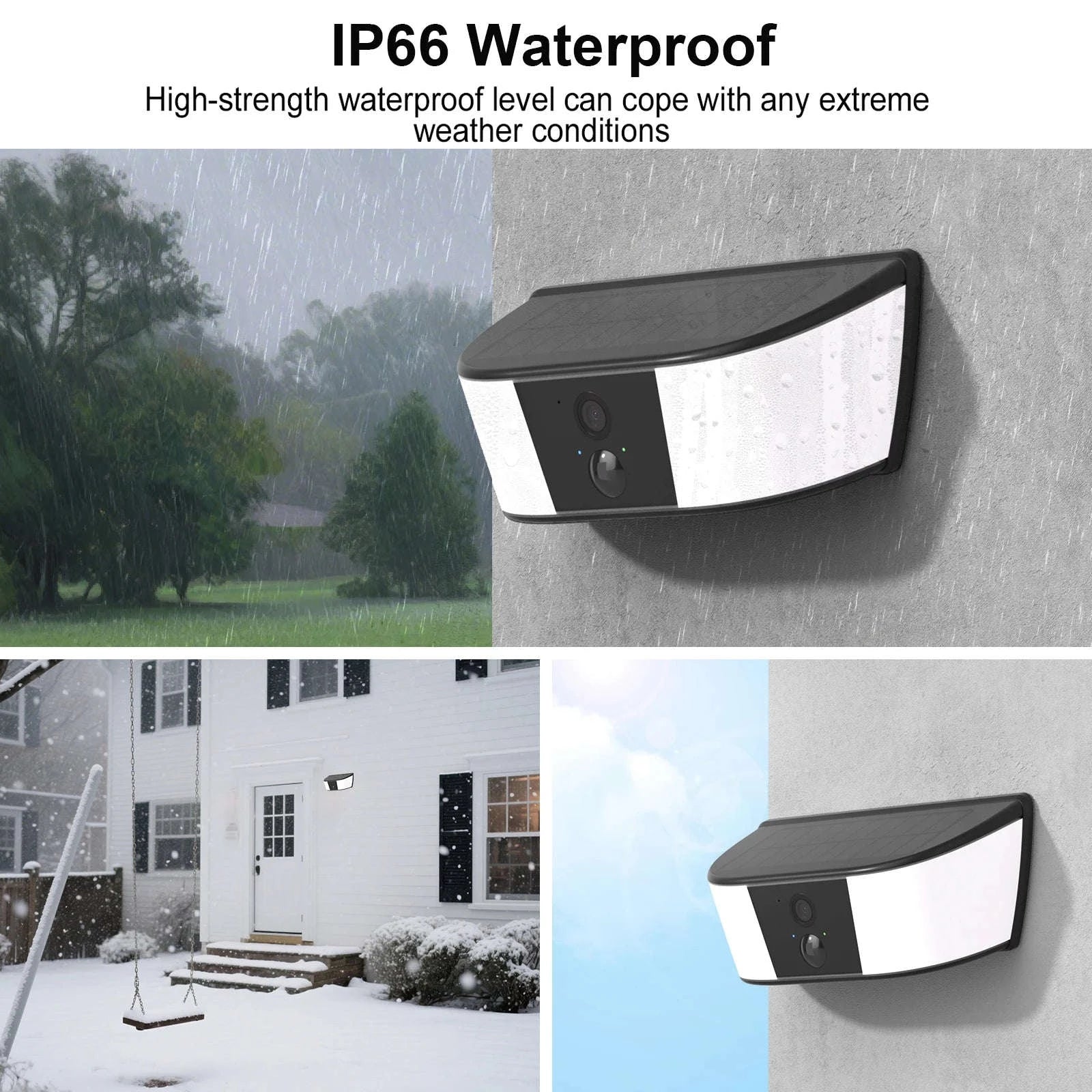 2K Solar Wall Light Camera with Color Night Vision and Human Detection-1PC Camera / spain
