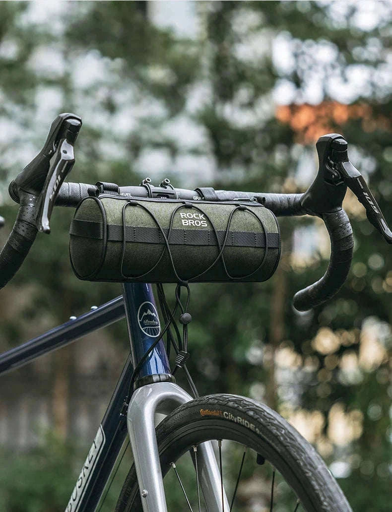 2L Bicycle Handlebar Bag with Shoulder Strap & 3-Point Mount-W009 / About 2L