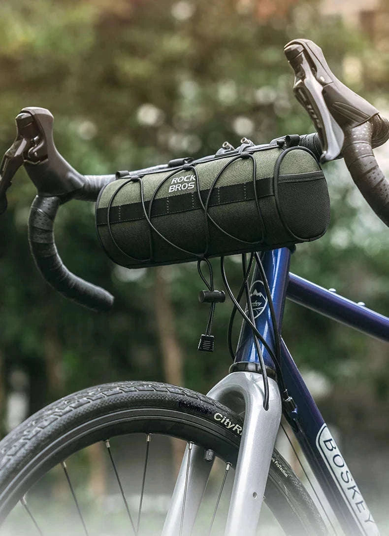 2L Bicycle Handlebar Bag with Shoulder Strap & 3-Point Mount-W009 / About 2L