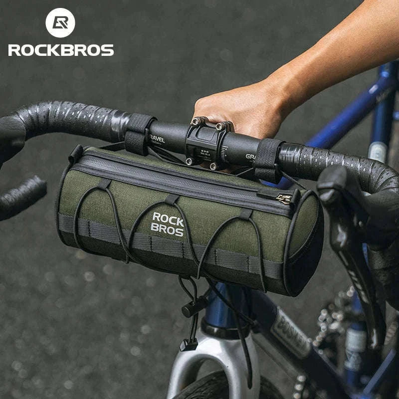 2L Bicycle Handlebar Bag with Shoulder Strap & 3-Point Mount-W009 / About 2L