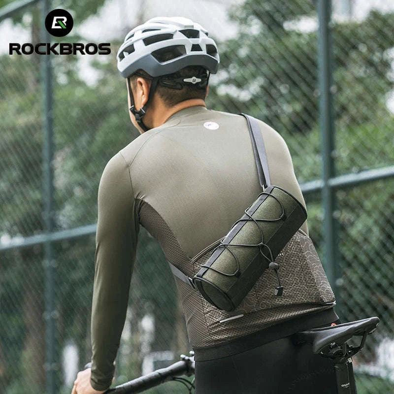 2L Bicycle Handlebar Bag with Shoulder Strap & 3-Point Mount-W009 / About 2L