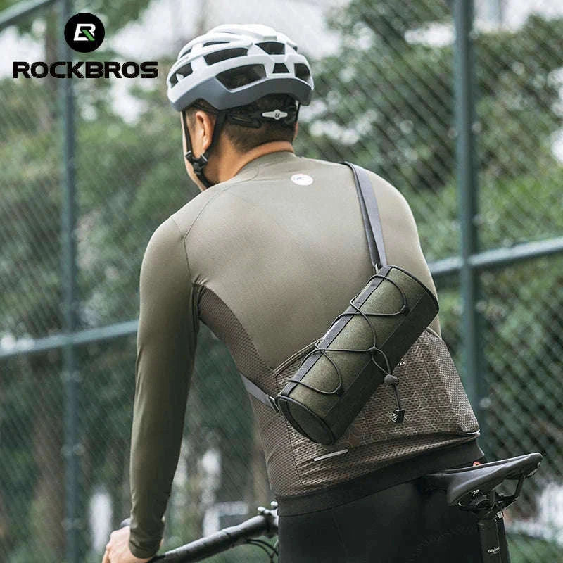 2L Bicycle Handlebar Bag with Shoulder Strap & 3-Point Mount-W009 / About 2L