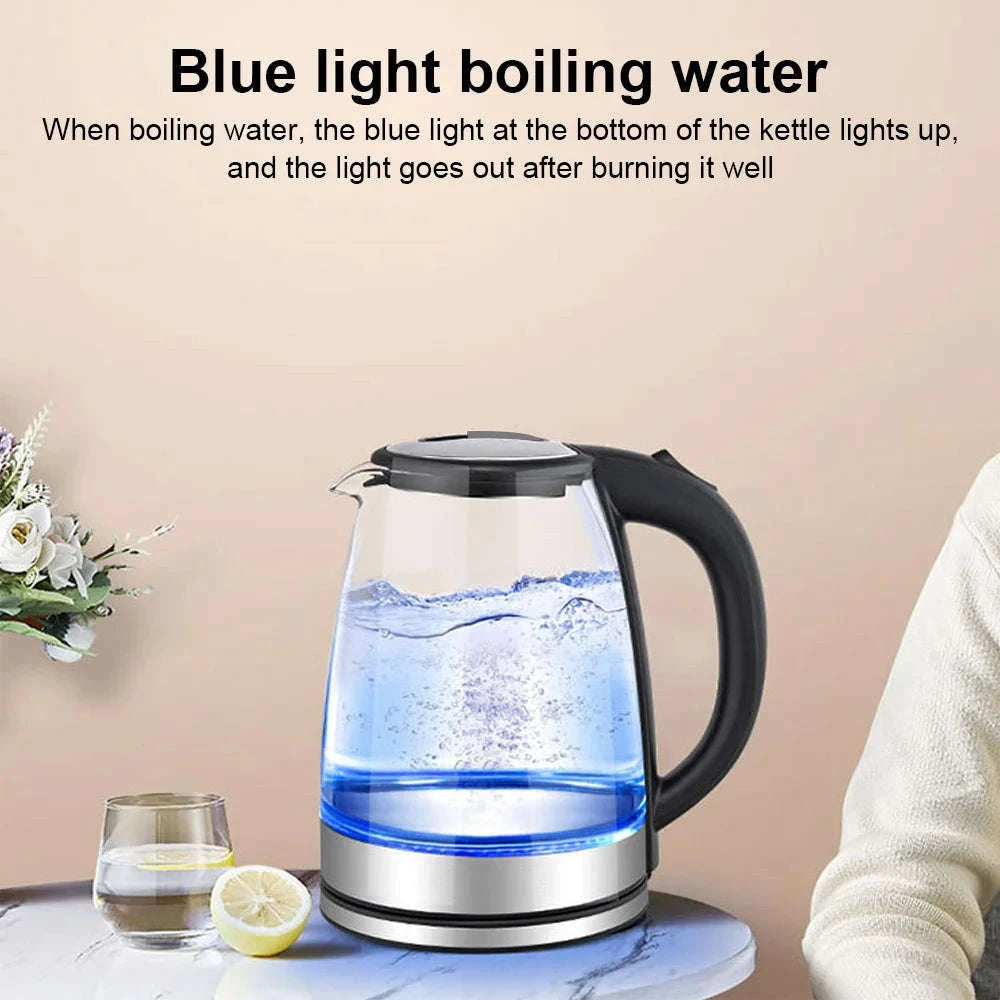 2L Glass Electric Kettle with Fast Heating-Clear / GERMANY