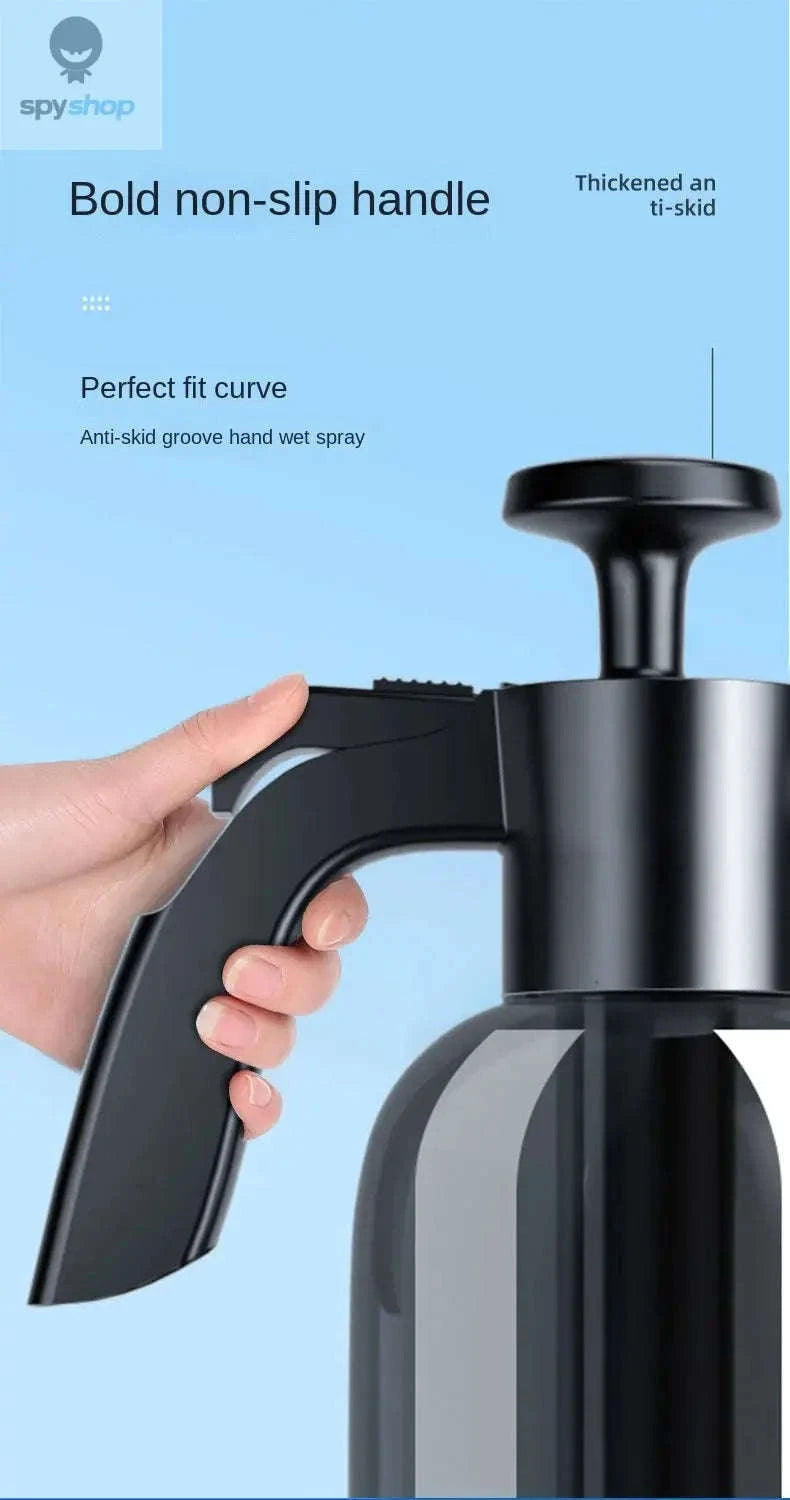 2L Hand Pump Foam Sprayer with 3 Nozzles-black