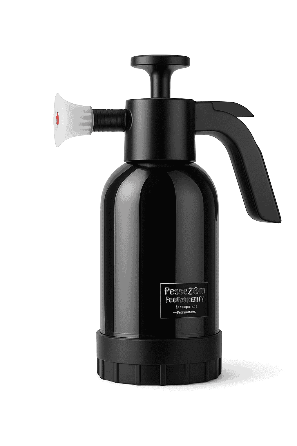 2L Hand Pump Foam Sprayer with 3 Nozzles for Car Care-black