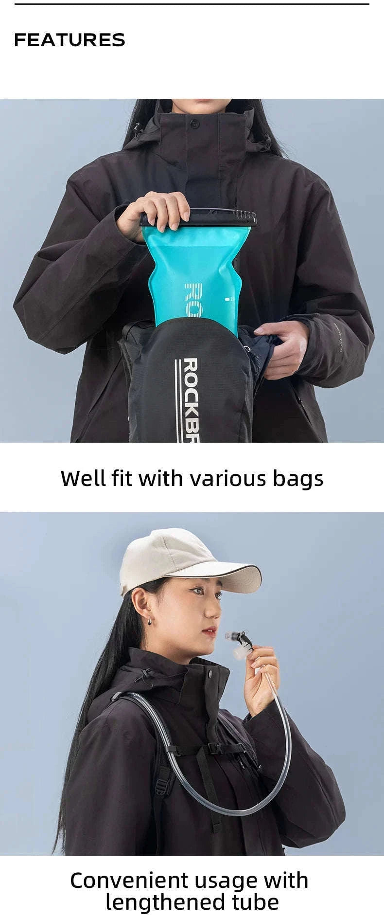 2L Hydration Water Bag for Running, Cycling & Outdoor Use-35210028001