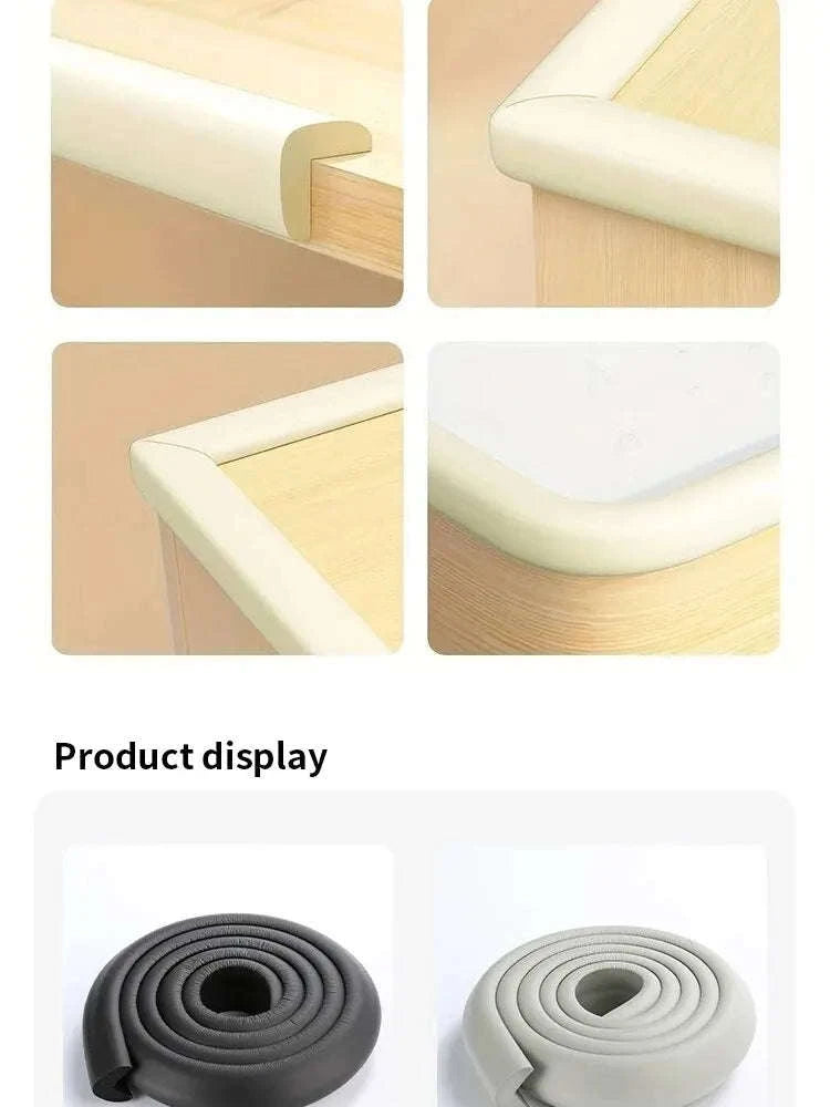2M Baby Safety Bumper Strips for Table Edges-Beige