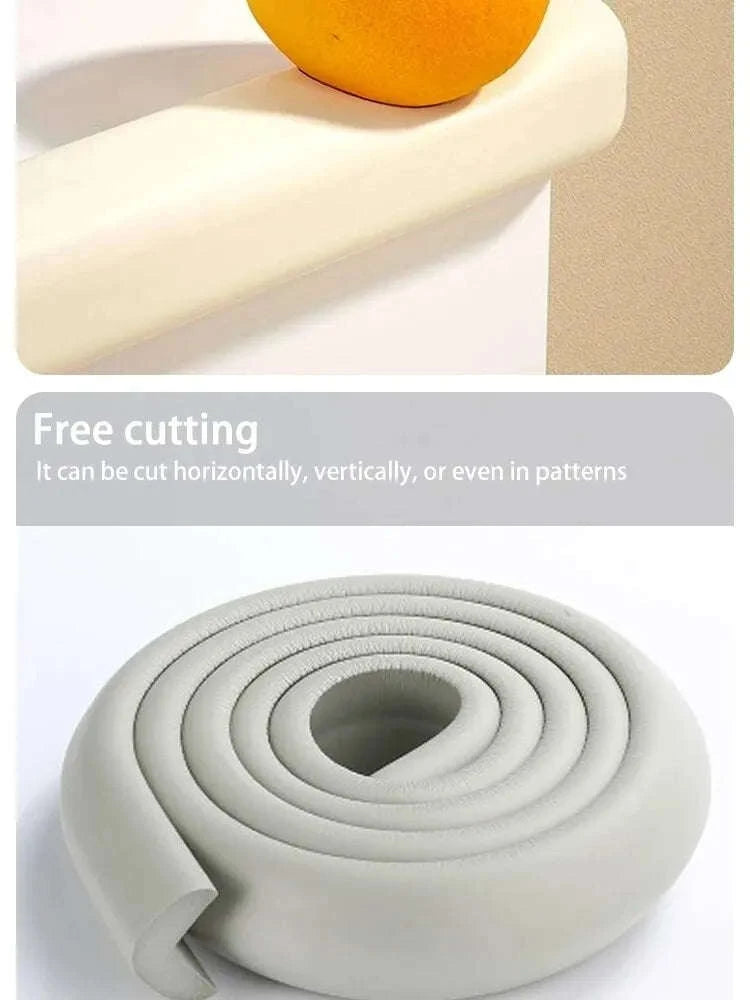 2M Baby Safety Bumper Strips for Table Edges-Beige