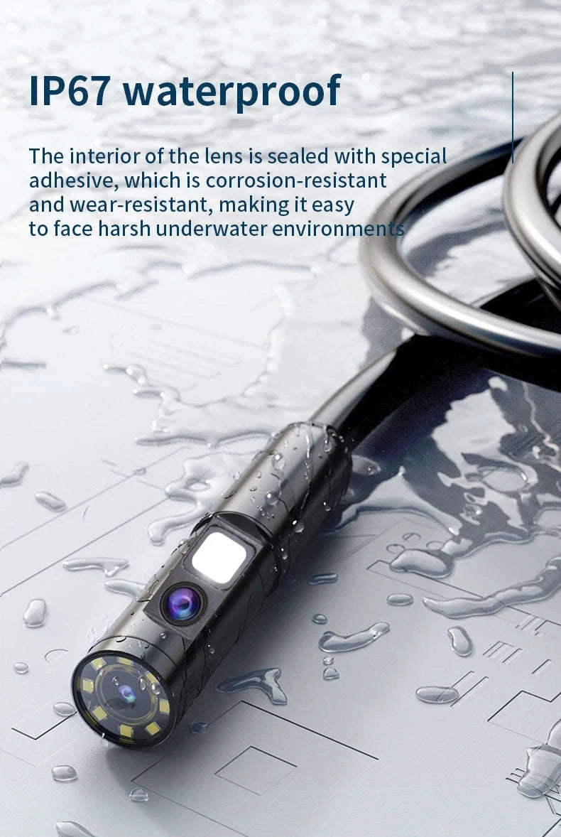 2MP Endoscope Camera 8mm for iPhone and Android, Dual Lens-Single Lens / United States / 1m